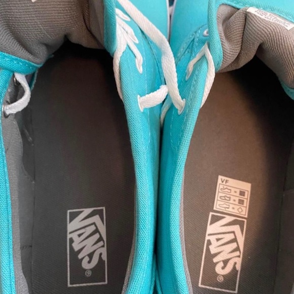 New! Teal low top Vans - Picture 4 of 8